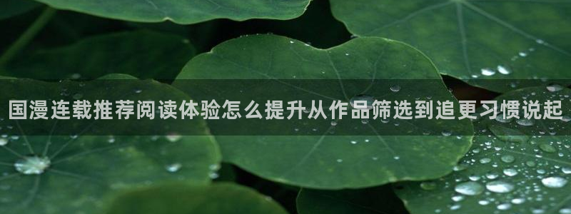 漫蛙漫画热度榜:国漫连载推荐阅读体验怎么提升从作品筛选到追更习惯说起